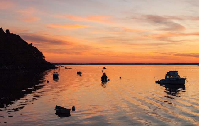 View from Littlejohn Dock at Sunrise