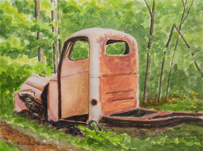 Old Pink Truck