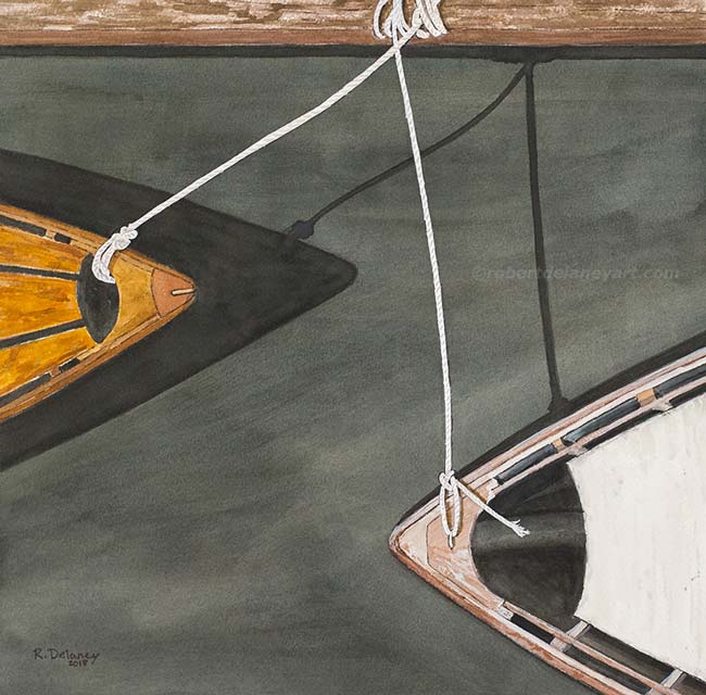 Facing Skiffs-Boothbay Harbor